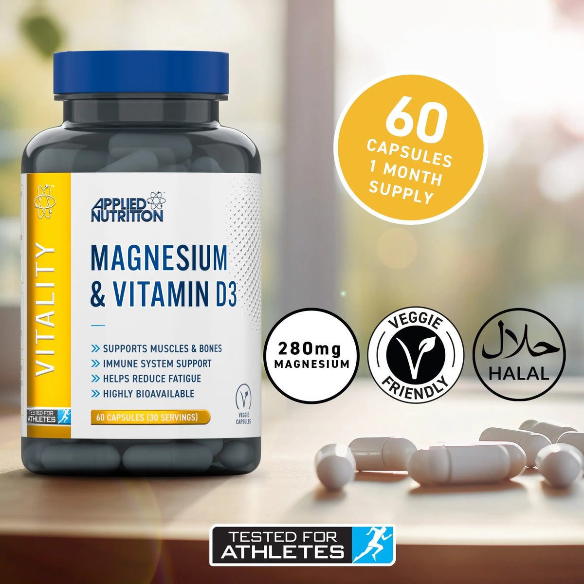 Magnesium & Vitamin D3 Capsules