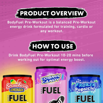 BODYFUEL™ Pre Workout Energy Drink 330ml