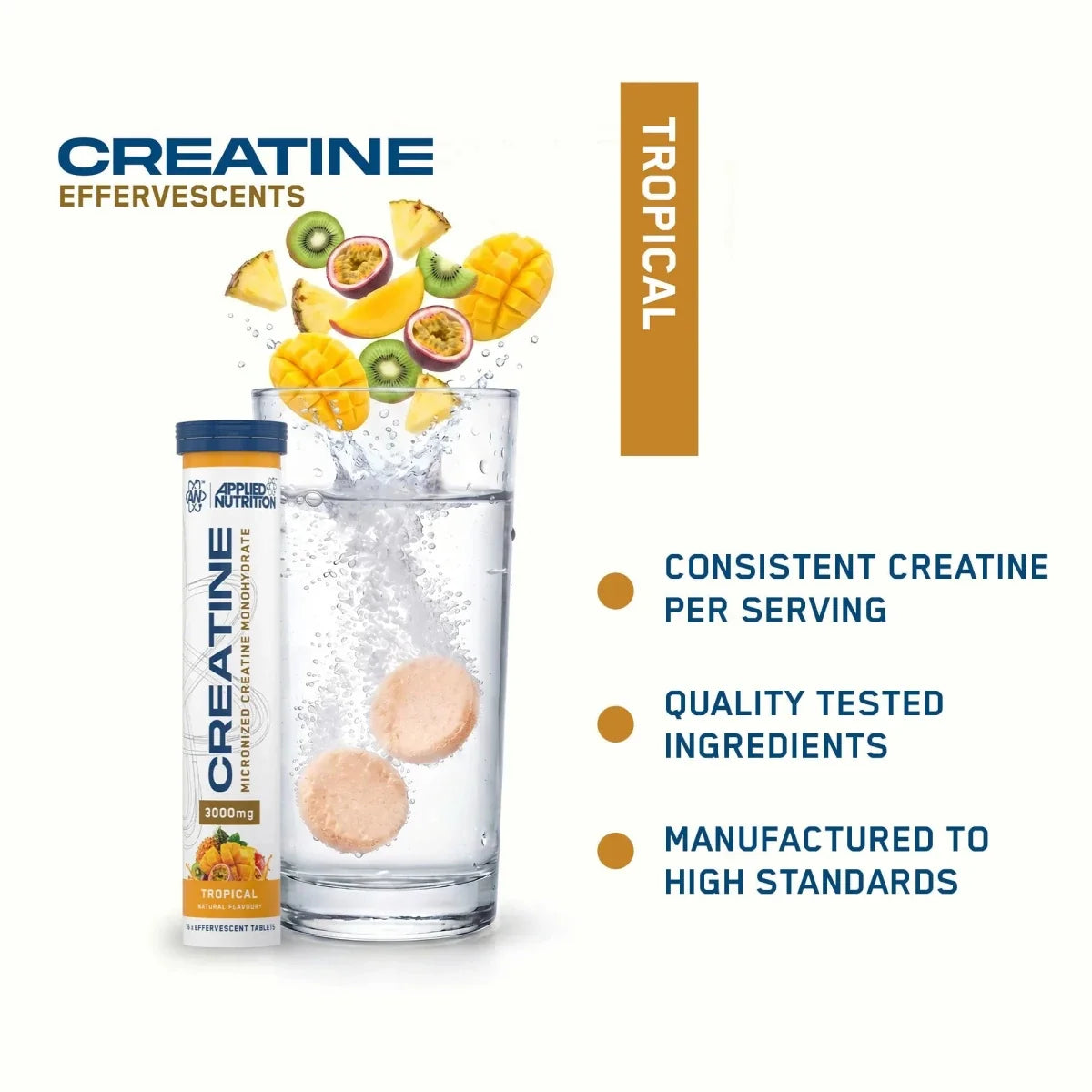 Creatine Monohydrate Effervescent Tablets