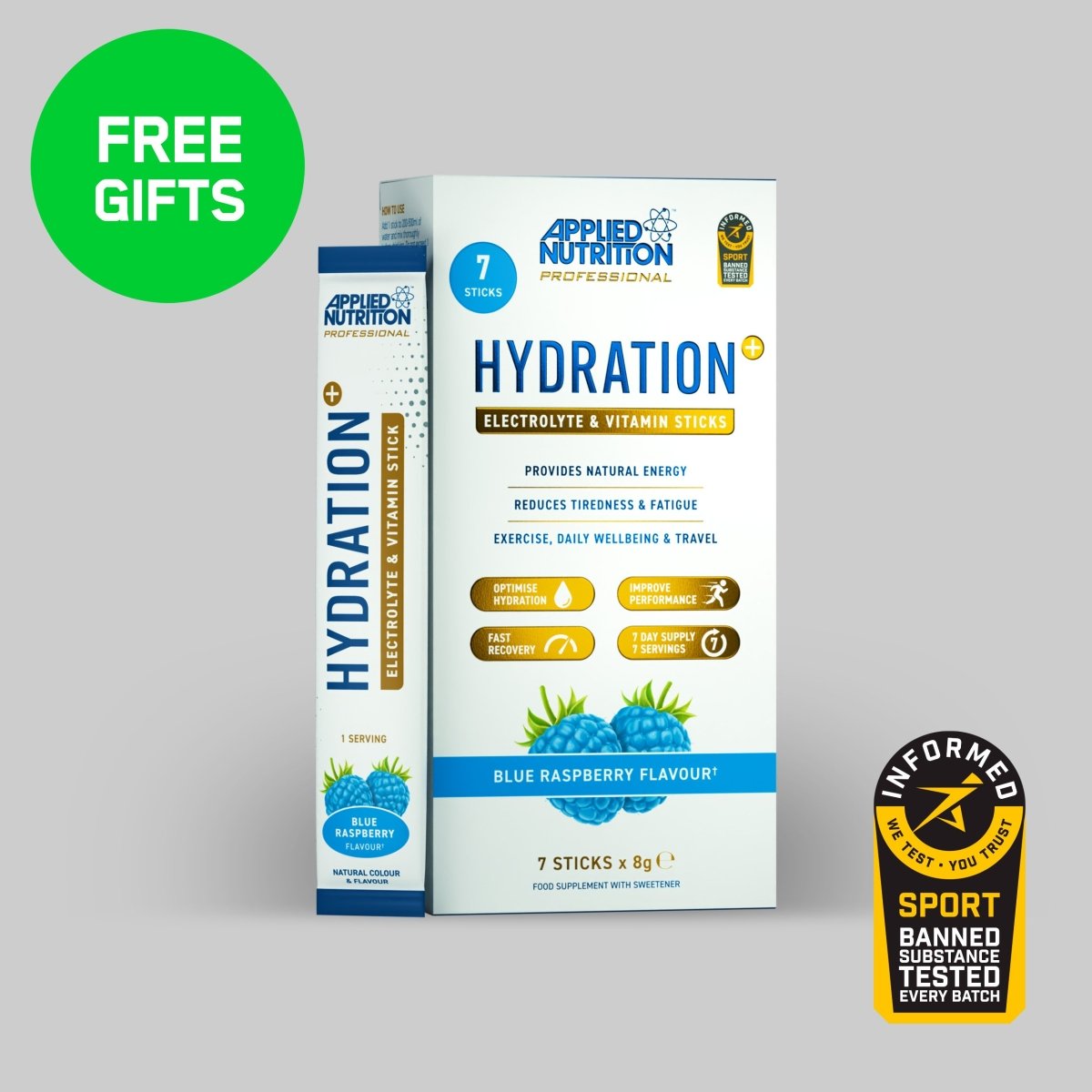 Hydration+ Electrolyte & Vitamin Powder Stick Pack