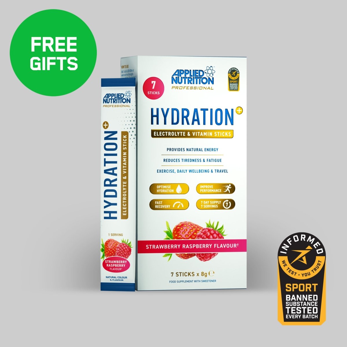 Hydration+ Electrolyte & Vitamin Powder Stick Pack