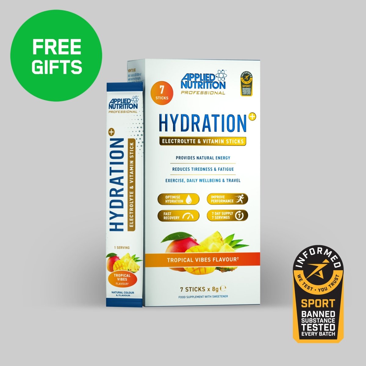 Hydration+ Electrolyte & Vitamin Powder Stick Pack