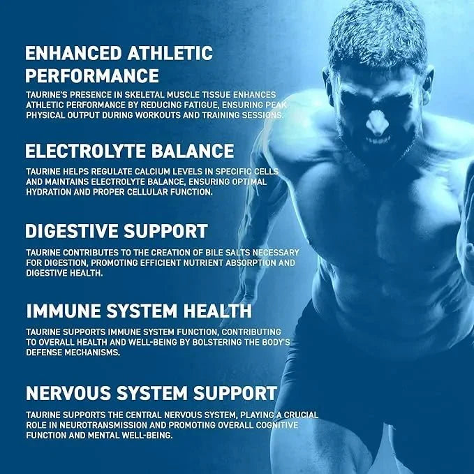Taurine Supplement 200g -  Premium Performance Amino Acid